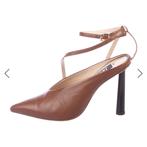 Jacquemus Brown Leather Pumps - Picture 1 of 6